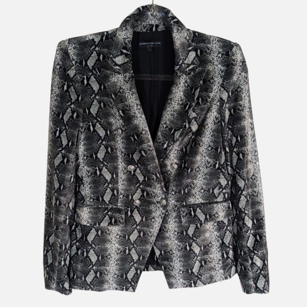 Generation Love Black and White Blazer